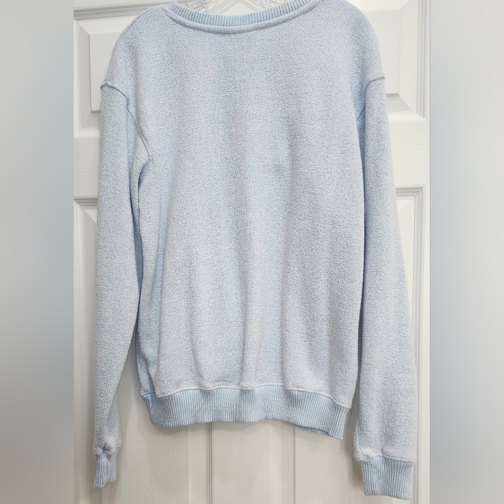Pacific & Co NEW SMYRNA BEACH Embroidered Terry Textured Sweatshirt - Medium - Picture 3 of 7